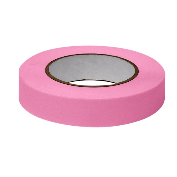 Labeling Tape, 1" x 60yd per Roll, 3 Rolls/Case, Salmon, 3PK